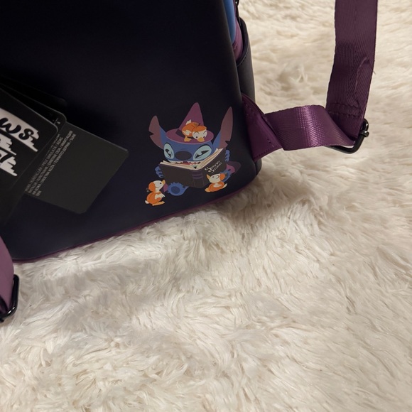 Stitch Loungefly Halloween Spooky Stories Witch Mini Backpack Purse NWT - Picture 3 of 6